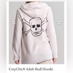 Barefoot dreams Cozy Skull-Back Hooded Sweater